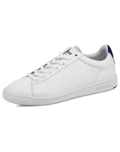 Sneakers en Cuir Blazon Sport Made in France blanc/bleu/rouge